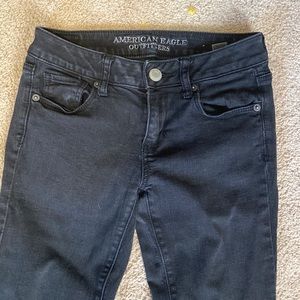 American eagle black skinny jeans size 2L
